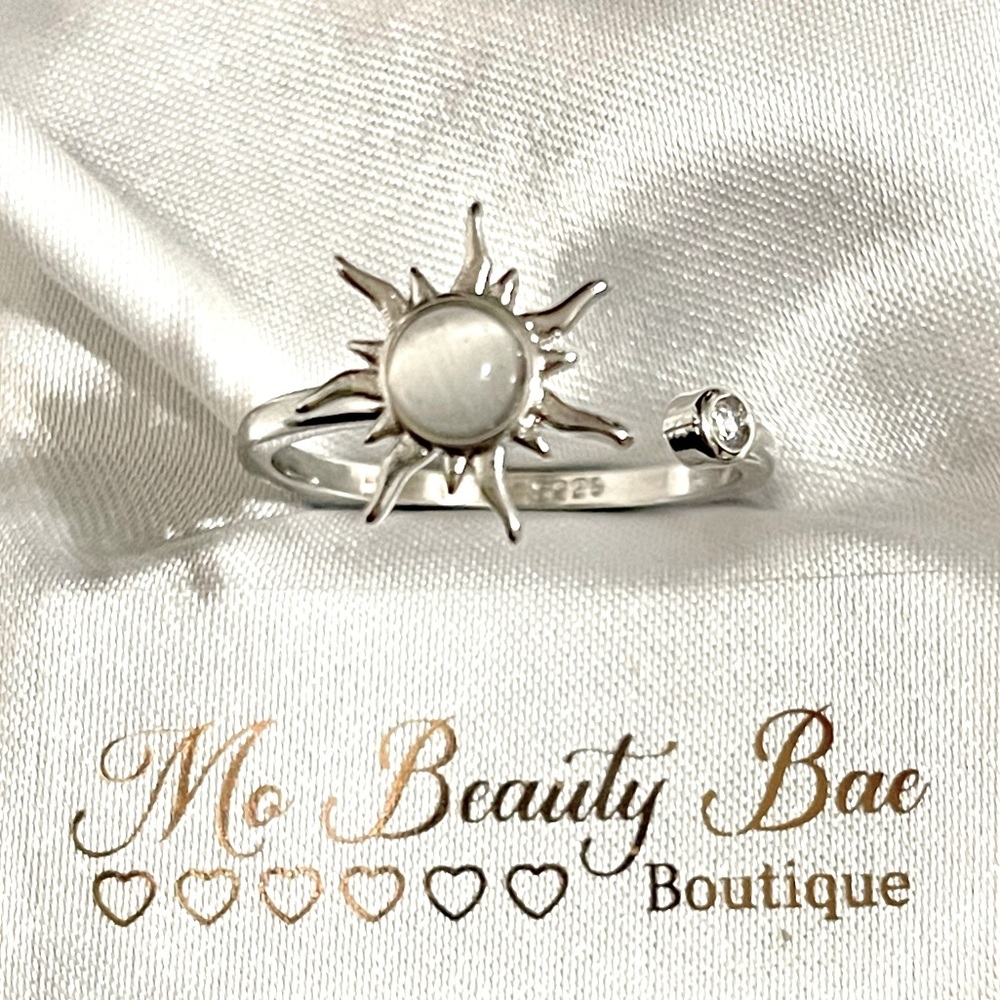 Silver Sun Fidget Ring - Picture 2 of 6